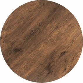 Masa rotunda de dining AMADEO II 90x90 cm, decor nuc
