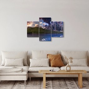 Tablou cu lac și munți (90x60 cm)