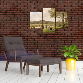 Tablou - French 19th Century, Race Course at Longchamps, reproducere (90x60 cm)