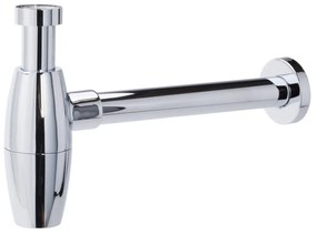 Sifon estetic pentru lavoar FDesign Kleome oval crom lucios