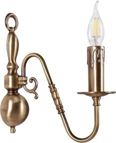 Aplica de perete clasic elegant din alama masiva Flemish