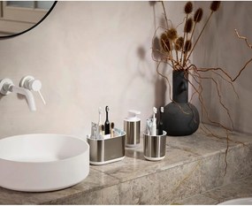 Dozator de săpun lichid argintiu din oțel inoxidabil 300 ml Duo Steel – Joseph Joseph