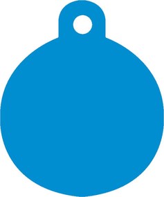 Placă de identificare pentru guler Imarc Circle Albastru