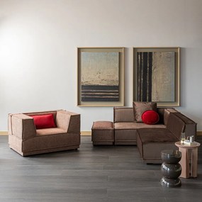 Măsuță auxiliară rotundă cu aspect lucios ø 40 cm Orivo – WOOOD