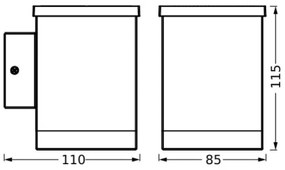 Ledvance - Lampă solară de perete LED ENDURA STYLE SOLAR 0,5W 2,4V IP44