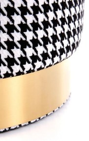 Scaun Aruna, negru/alb