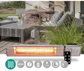 Radiator de exterior 100W/2000W/230V IP65 Nedis HTPA30ESS + telecomandă