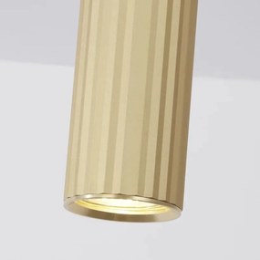Spot aplicat din aluminiu canelat Anna auriu