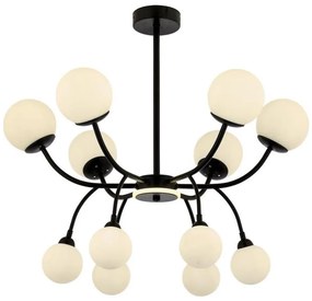 Lustră pe tijă DAISY 12xG9/10W/230V neagră