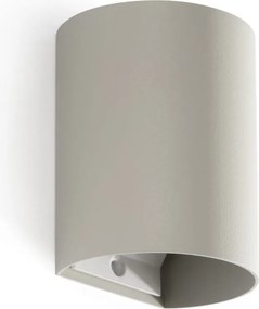 Aplica perete aluminiu gri, 1xGU10, SOLE round