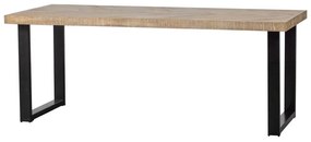 Masă dining cu blat din lemn de mango WOOOD Tablo, 180 x 90 cm