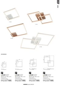 Redo 01-1639 - Plafonieră LED reglabilă KLEE LED/30W/230V 45x45 cm aurie