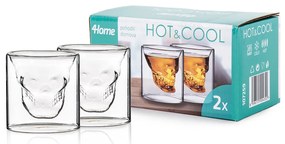 Pahare shot 4Home Skull Hot&Cool 80 ml, 2 buc.