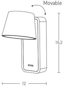 Aplica LED moderna stil minimalist Lamya