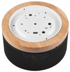 Plafonieră BELLADONNA Brilagi 1xE27/15W/230V d. 30 cm negru/stejar