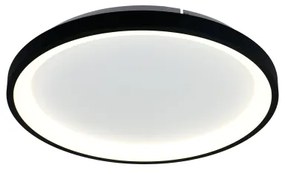 Brilagi - Plafonieră LED dimabilă FALCON SLIM LED/42W/230V Ø 50 cm neagră + telecomandă