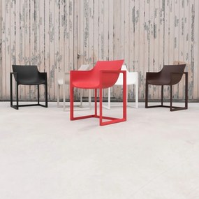 Scaun design modern interior / exterior WALL STREET rosu Vondom 65006