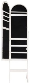 Atmosphera - Oglindă de podea cu casetă pentru bijuterii LEXY 158x38 cm, albă