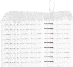 vidaXL Prosop pentru musafiri SOLUND 10 pcs Alb 15 x 21 cm 550 gsm