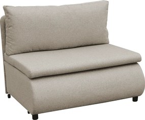 Fotoliu extensibil cu spaţiu de depozitare, bej, FLIK