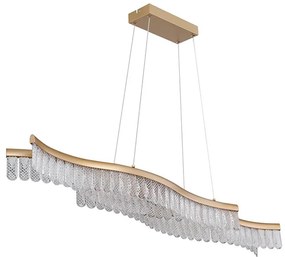 Lustră LED pe cablu Globo 67348HG JULIET LED/35W/230V 3200K auriu