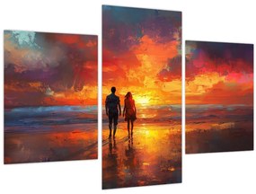 Tablou - Plimbare pe plajă (90x60 cm)