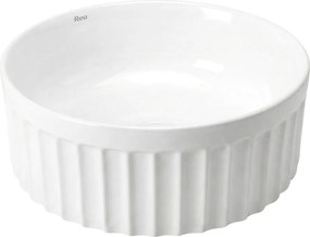 Set: Vas de toaleta suspendat + Lavoar pe blat Rea Duo alb