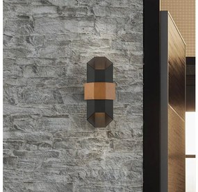 Aplică LED pentru baie Quoizel QZ-CHASM-M-BKW CHASM 2xLED/5,5W/230V IP44