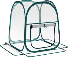 Outsunny Seră Mică Portabilă cu Design Pop-up și Geantă de Depozitare, 70x70x80 cm, Transparent | Aosom Romania