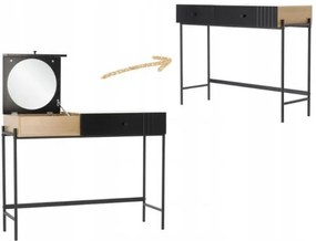 Masă de toaletă Bianca Wood/Black
