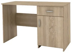 Birou Theo, 110x50x71 cm, 1 usa + 1 sertar, culoare sonoma, pal
