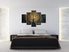 Tablou – Arbore cu aură aurie (150x105 cm)