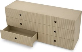 Comoda design LUX, Furnir de stejar albit, Dimitrios