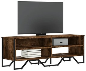 vidaXL Dulap TV, stejar fumuriu, 122x34x41 cm, lemn prelucrat