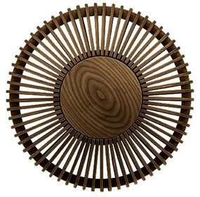 Aplica din lemn, lumina ambientala Clava Up Wood medium - dark oak
