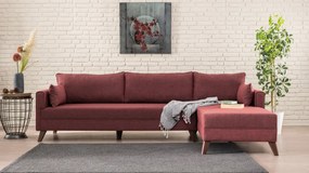 Coltar pe Dreapta, Cadru de Lemn / MDF, Bella, Bordo