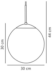 Lustră pe cablu Nordlux CAFE 1xE27/25W/230V d. 30 cm