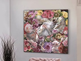 Tablou de perete decorativ Peces Luchador Siam, 120x120cm