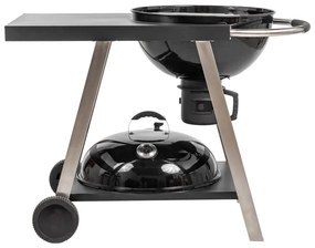 MIR709 Grătar pe cărbune cu raft și roți 56 cm