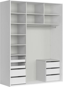 Dressing FLEX, alb, PAL, 180x66x240 cm