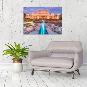 Tablou pe sticlă - București, România (70x50 cm)