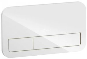 Clapeta actionare rezervor WC incastrat, Villeroy&Boch ViConnect, sticla alb lucios, 922400RE
