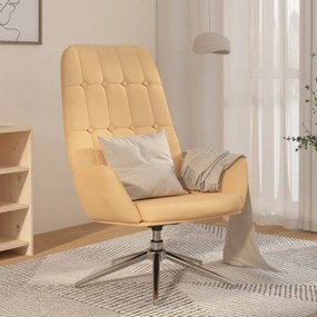 341252 vidaXL Scaun de relaxare, crem, piele întoarsă artificială