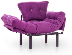 Fotoliu Extensibil Mocca, Violet, 95 x 70 x 85 cm