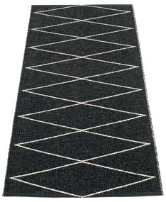 Covor tip traversă pentru interior și exterior negru 70x160 cm Max Black – Pappelina