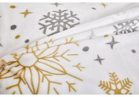 Lenjerie de pat crem din micropluș pentru pat de o persoană 140x200 cm Magic – My House