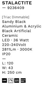 Lustra LED casa scarii design modern ATMOSFERA