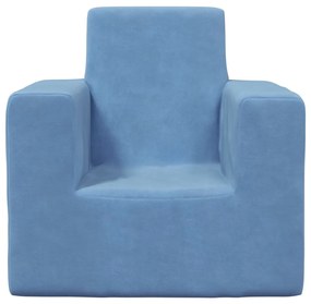 Canapea pentru copii, albastru, plus moale