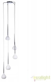 Lustra moderna Aga 5 WH/BK