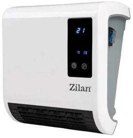 Convector de perete Zilan ZLN-2083, 2000W, 10-49°C, Telecomanda, LED, Timer, IP21, Alb